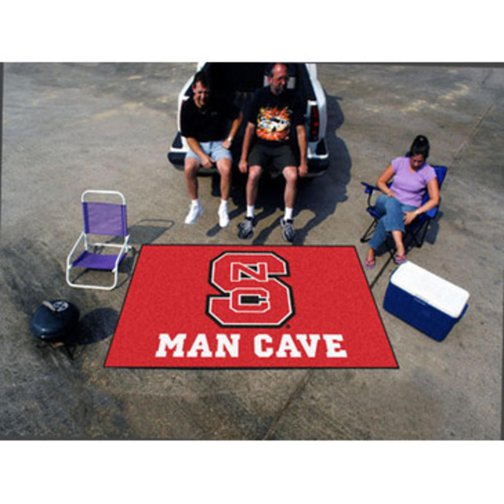 Fan Mats Nc State Man Cave Ultimat Rug 60"X96"