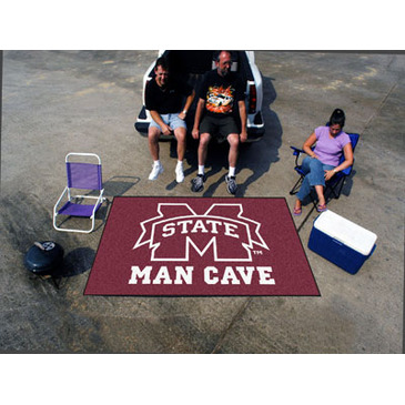Fan Mats Mississippi State Man Cave Ultimat Rug 60"X96"