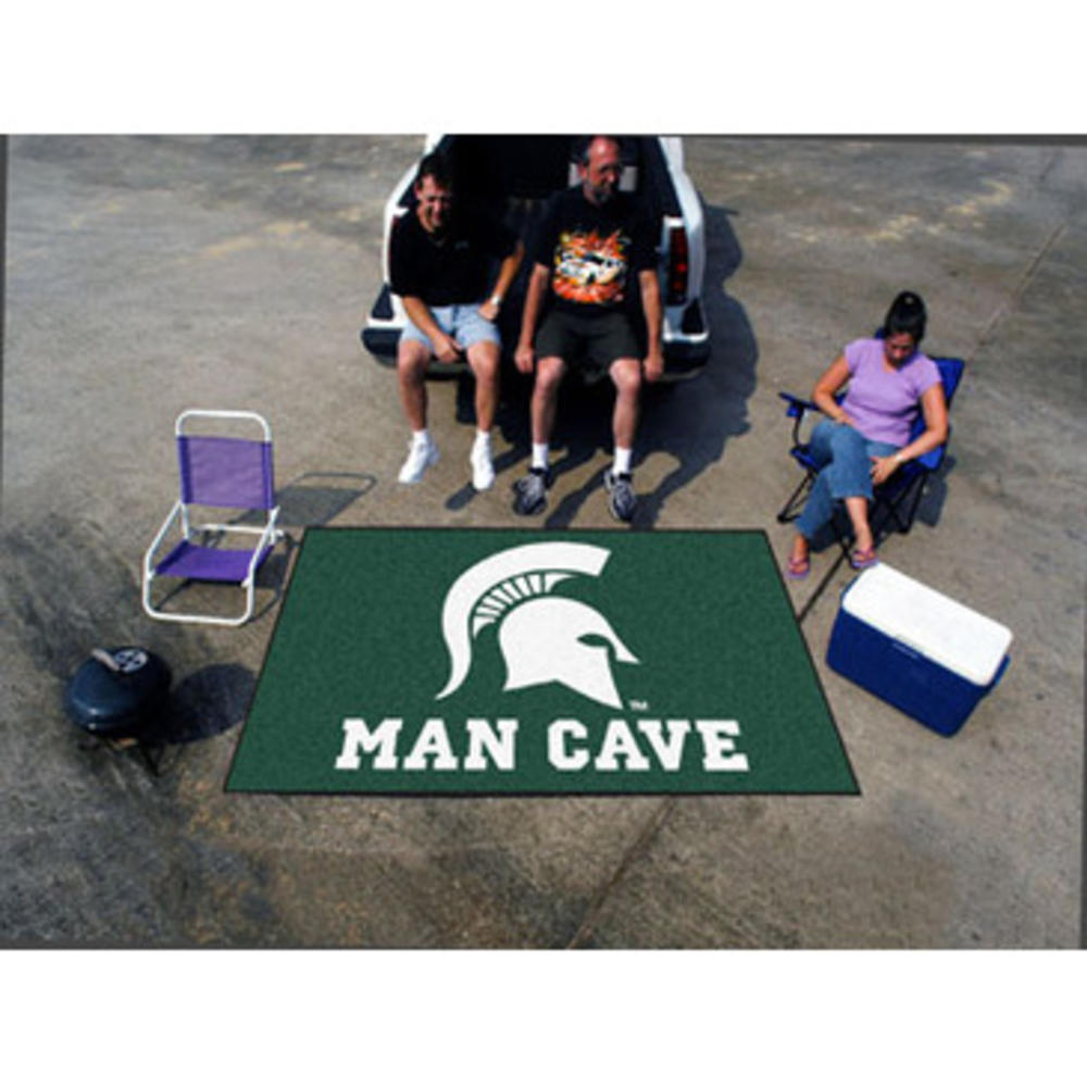 Fan Mats Michigan State Man Cave Ultimat Rug 60"X96"
