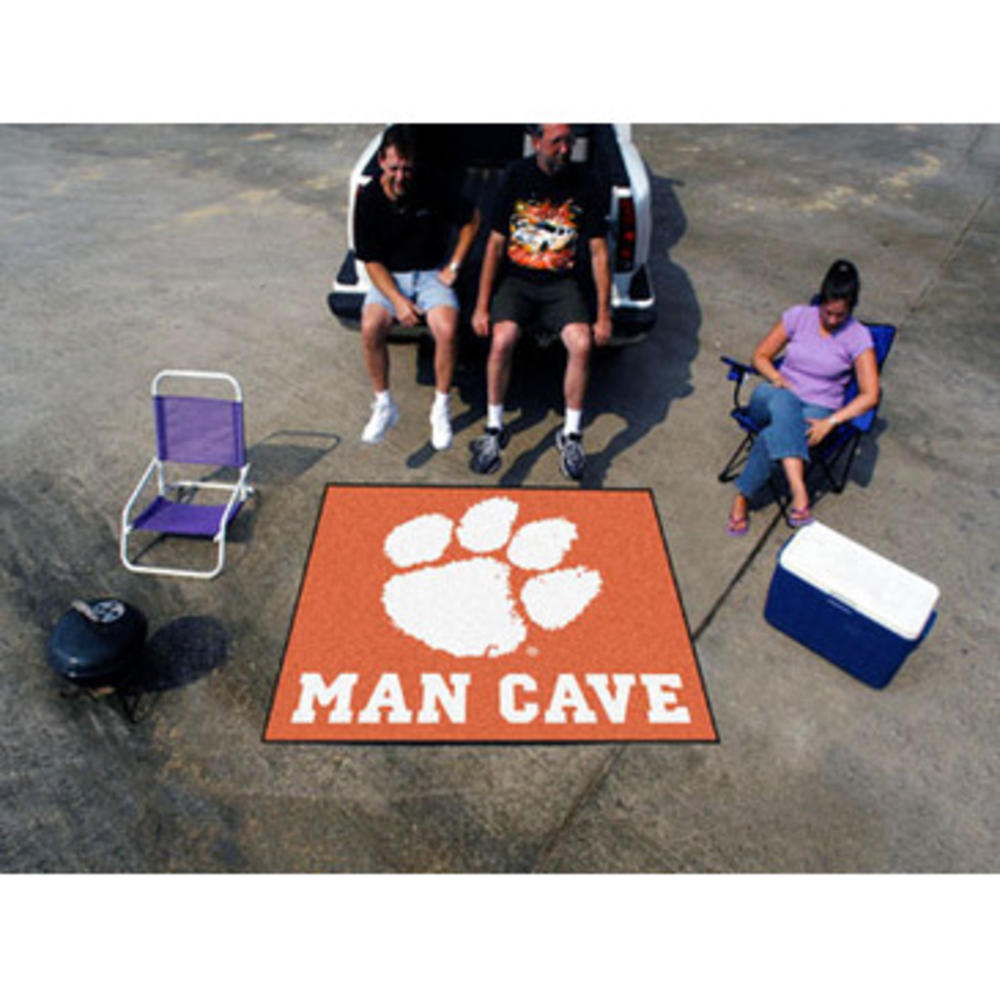 Fan Mats Clemson Man Cave Tailgater Rug 60"X72"