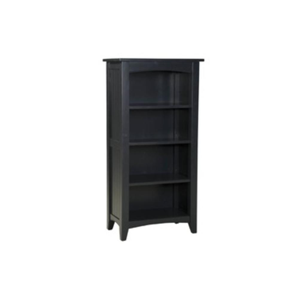 Alaterre Shaker Cottage Tall Bookcase In Black