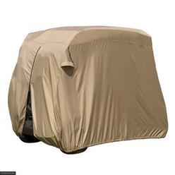 Classic Accessories Fairway Golf Cart Easy-On Cover, 4-Person, Tan