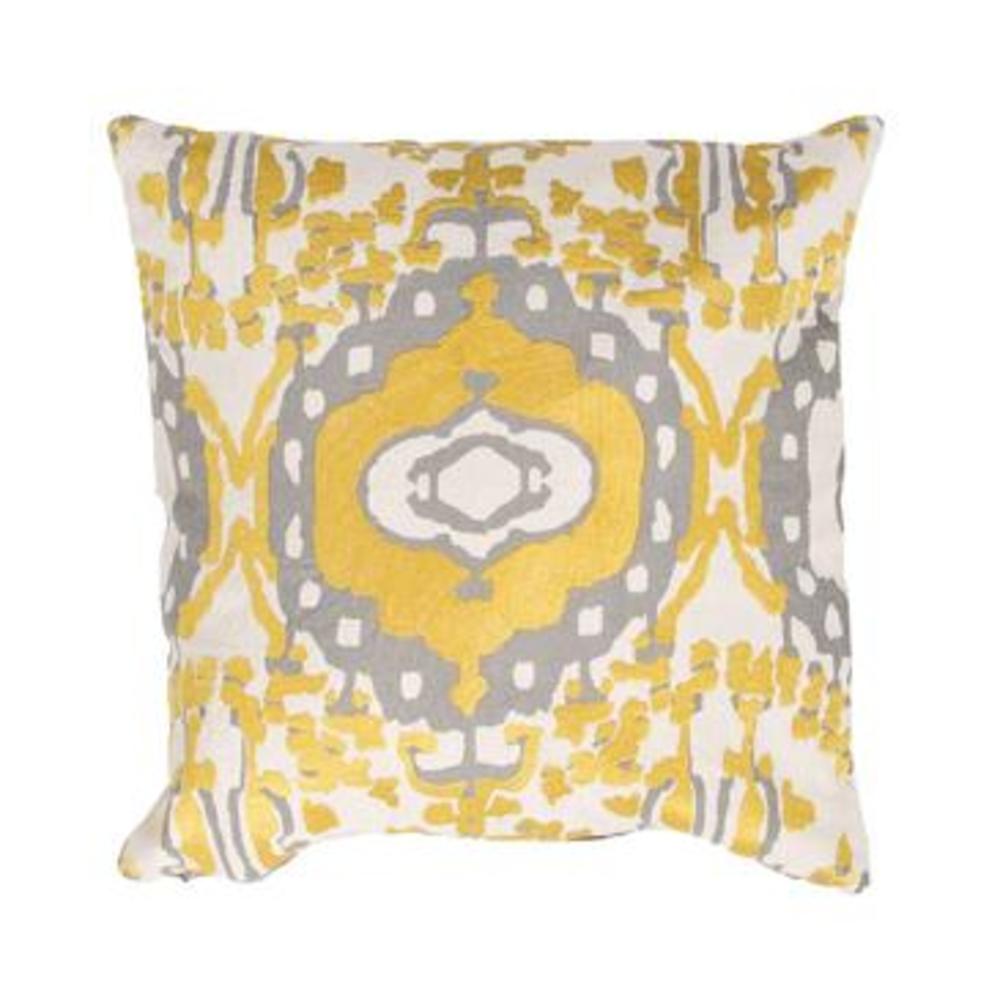 Jaipur Tribal Pattern Yellow Cotton Pillow