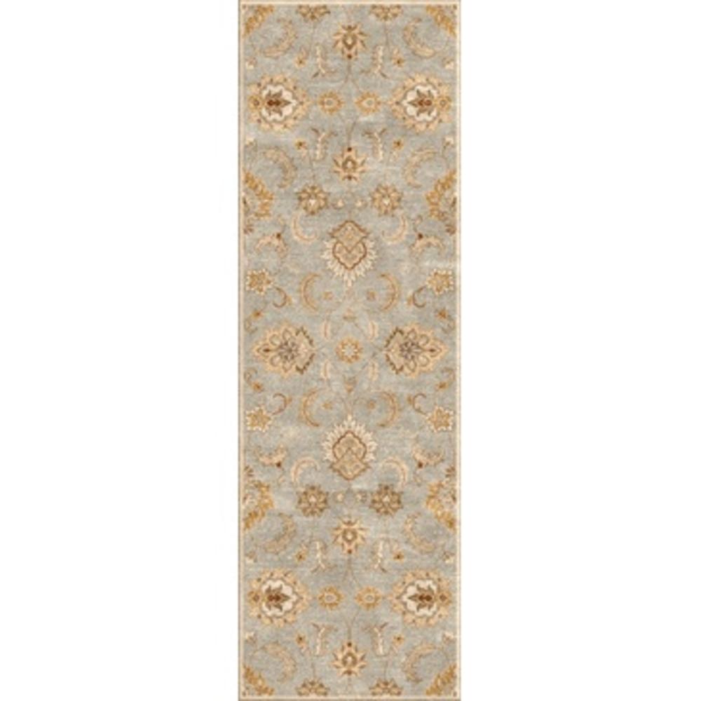Jaipur Mythos Abers Runner Rug In Jadeite And Light Gray 2 foot 6 inches X 10 foot
