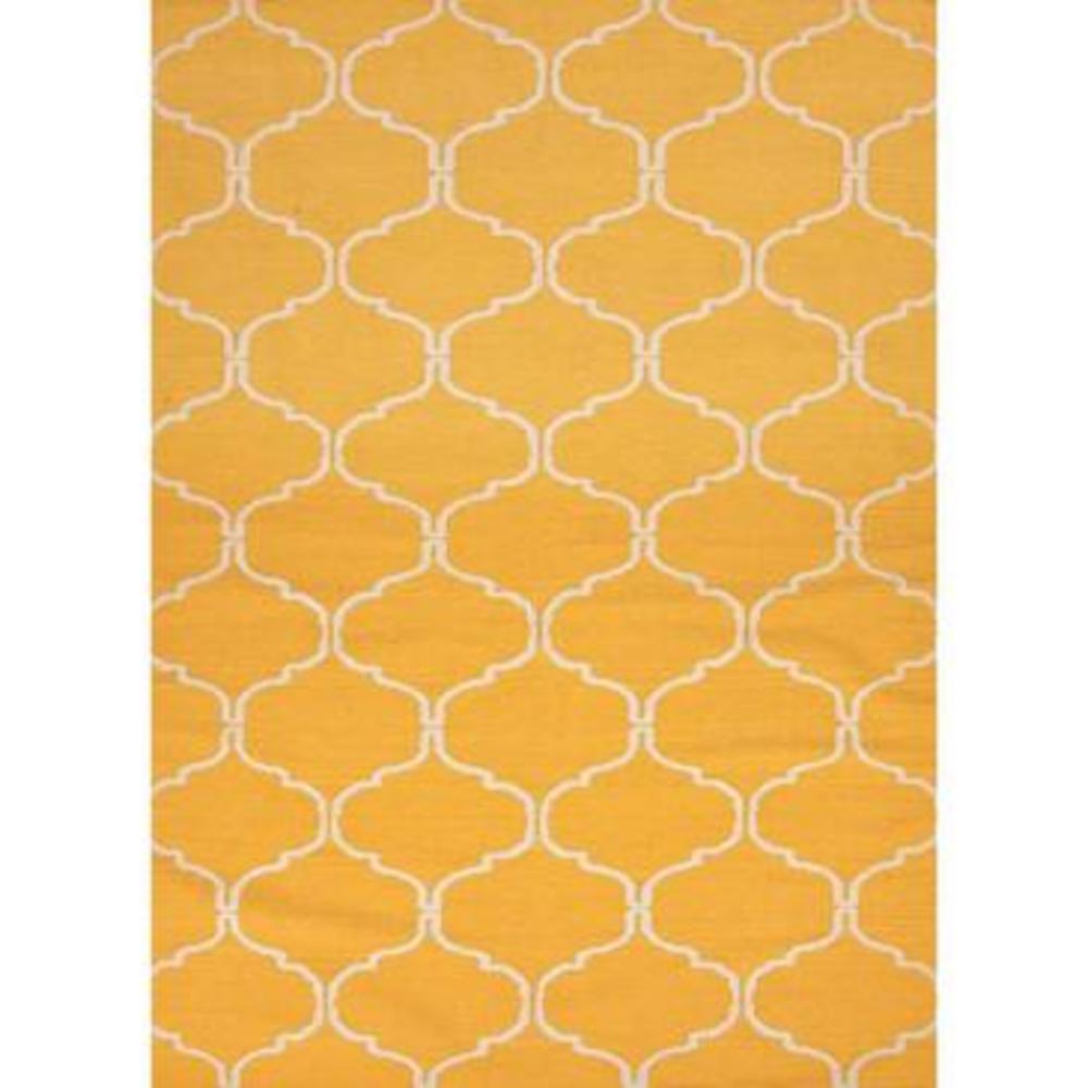 Jaipur Maroc Delphine Rectangular Rug In Mimosa And Lily White 5 foot X 8 foot