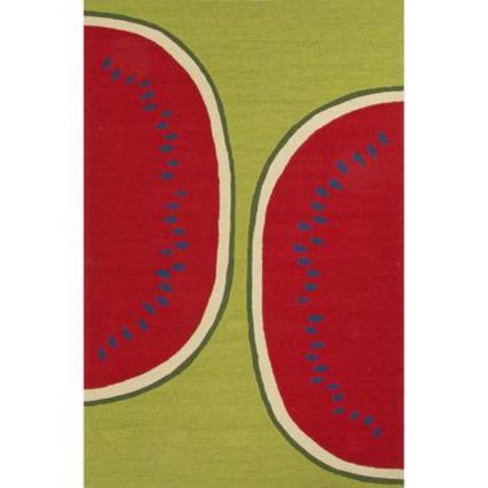 Jaipur Grant I-o Watermelon Rectangular Rug In Estate Blue And Formula One 7 foot 6 inches X 9 foot 6 inches