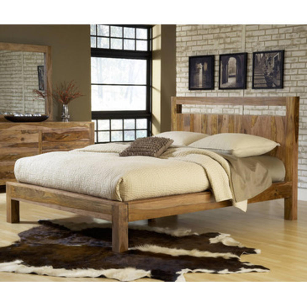 Modus Furniture Modus Atria Platform Bed in Natural Sheesham Full