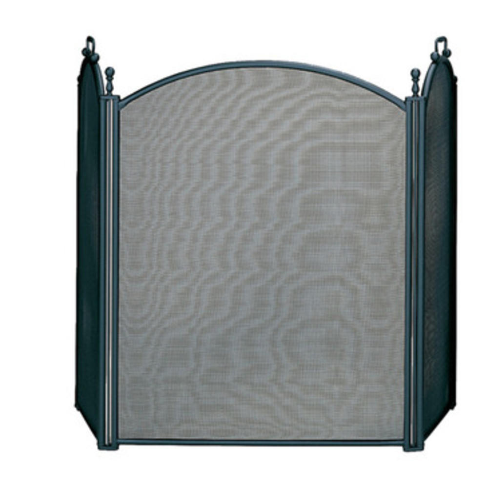 UniFlame S-3652 3 Fold Large Diameter Black Screen with Woven Mesh