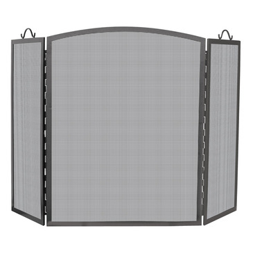 UniFlame S-1172 3 Panel Olde World Iron Arch Top Screen - Large