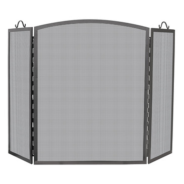 UniFlame S-1166 3 Panel Olde World Iron Arch Top Screen - Medium