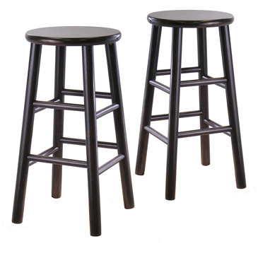 24 Inch Bevel Seat Stool, Winsome 24 Inch Bar Stool