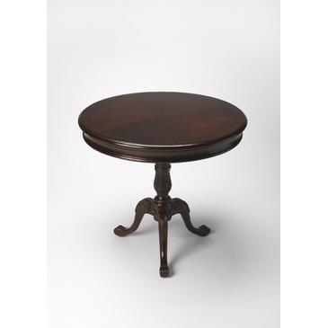 Butler Essentials Plantation Cherry Carissa Round Pedestal Table In Cherry Nouveau