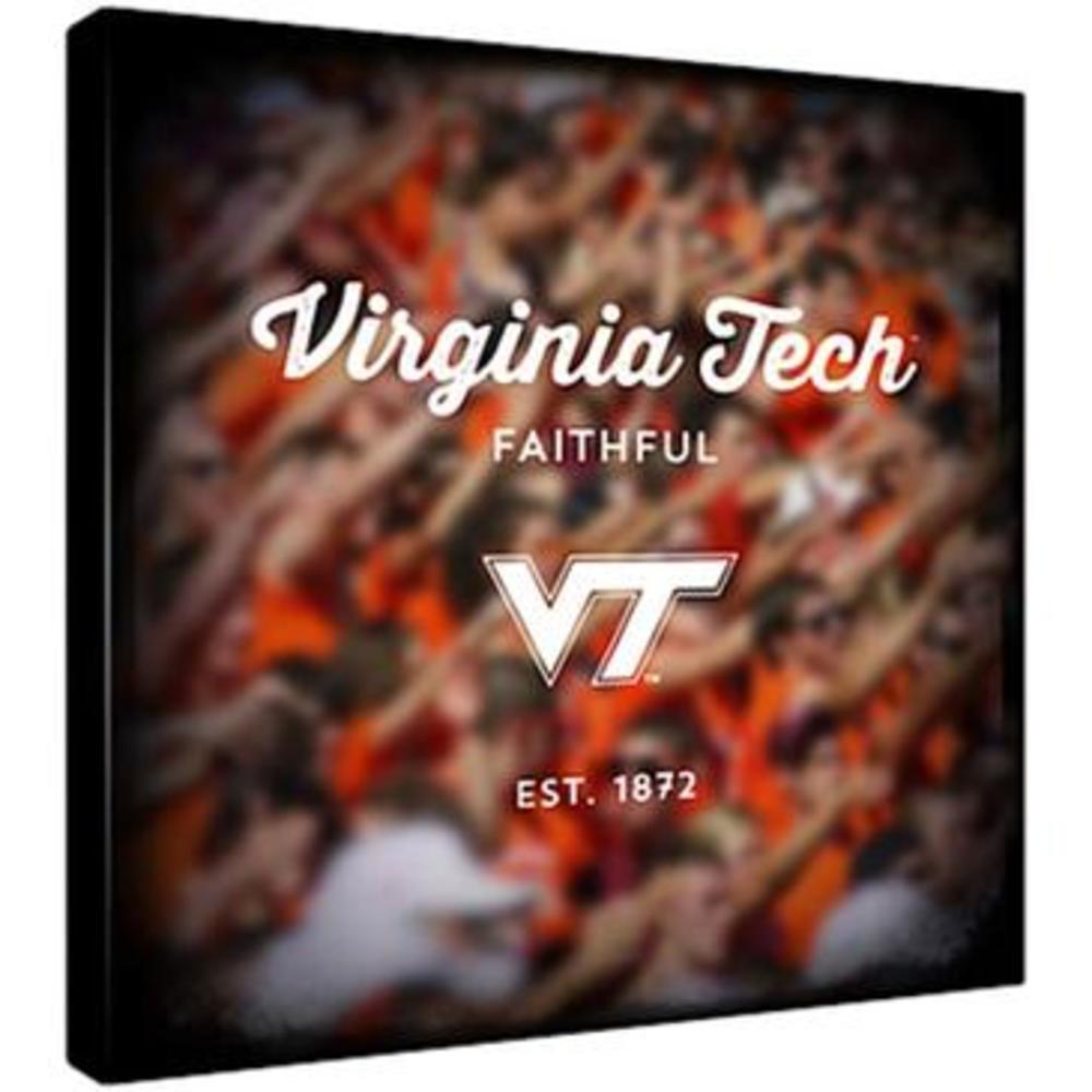 Replay Photos Gallery Wrapped Canvas of Virginia Tech Logo Art
