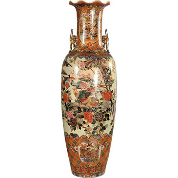 Afd Home Large Oriental Floor Vase