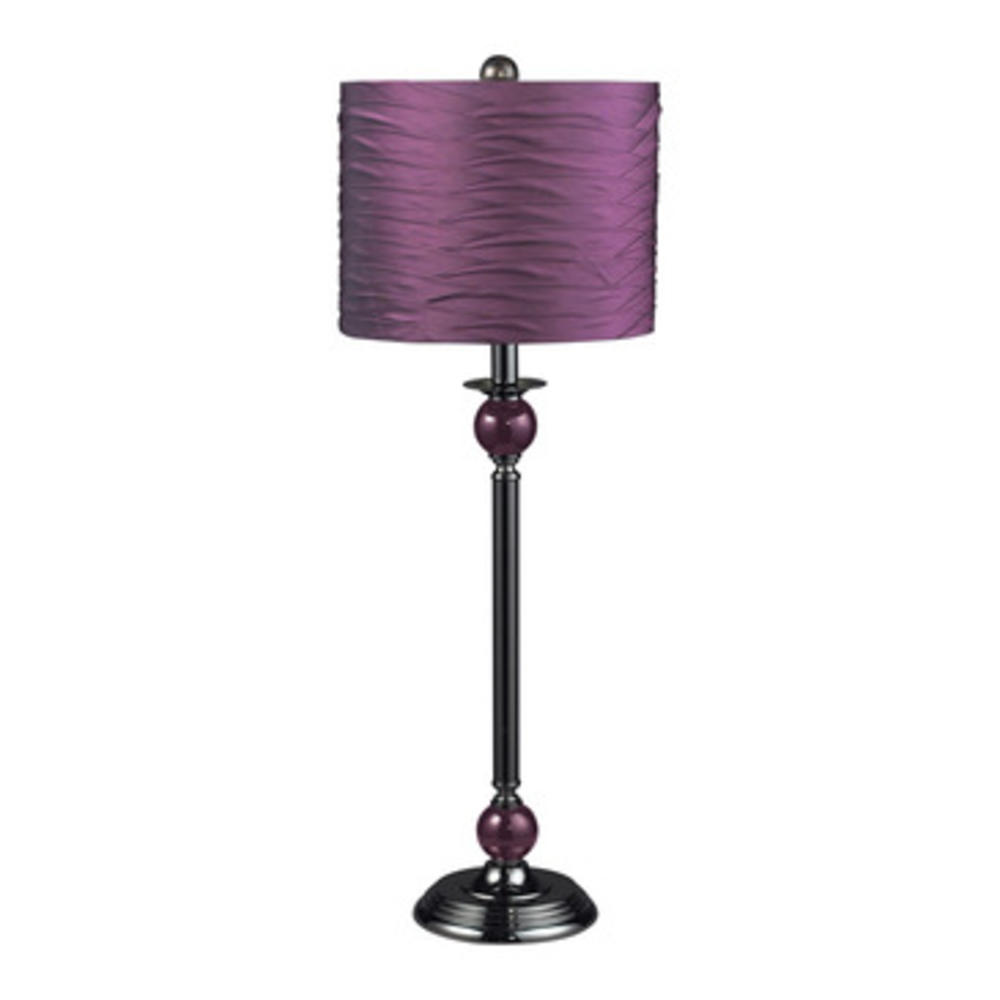 Dimond Carrington Metal Buffet Lamp w/ Pleated Shade - Purple