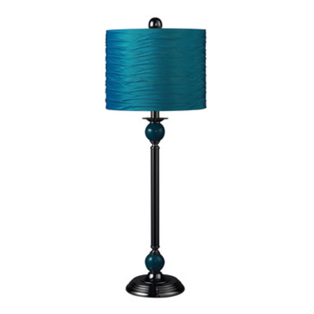 Dimond Carrington Metal Buffet Lamp w/ Pleated Shade - Turquoise