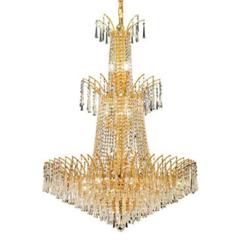 Elegant Lighting Victoria 18 light Gold Chandelier Clear Royal Cut Crystal