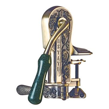 Rogar Estate Antique Bronze Wine Opener With Evergreen Granite Handle