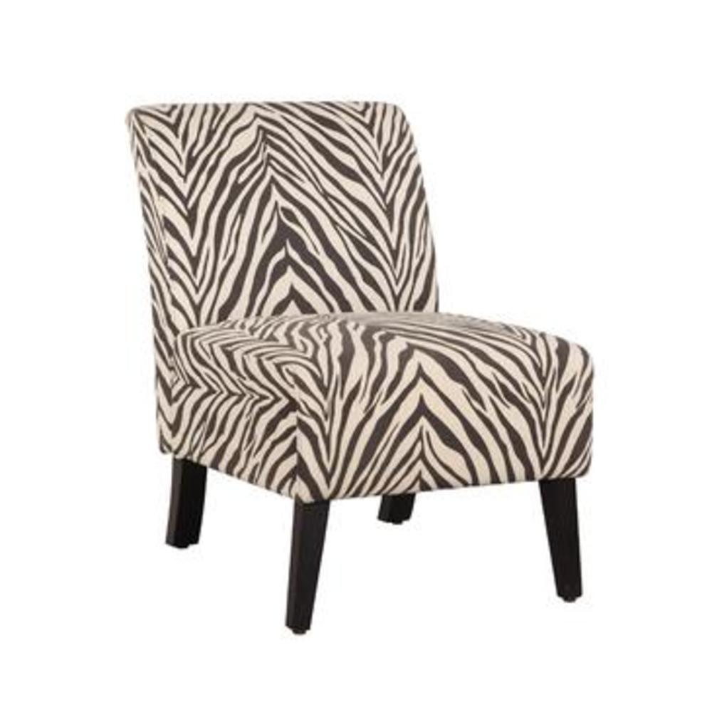 Linon Linen Zebra Lily Chair