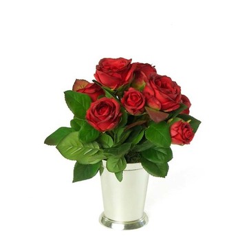 Fosters Point Vase With Red Roses F8903S
