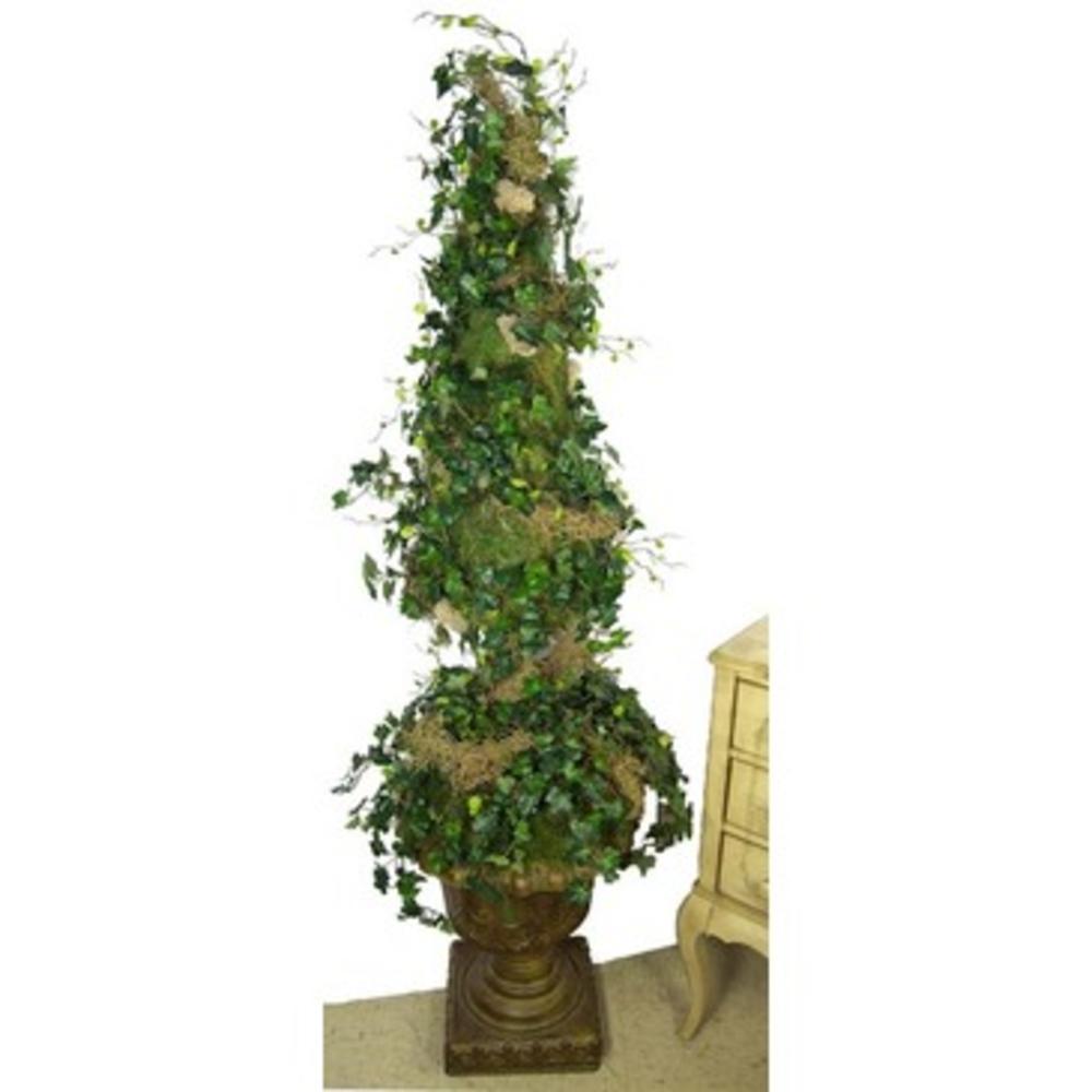 Fosters Point Urn With English Ivy, Button Leaf, Grass