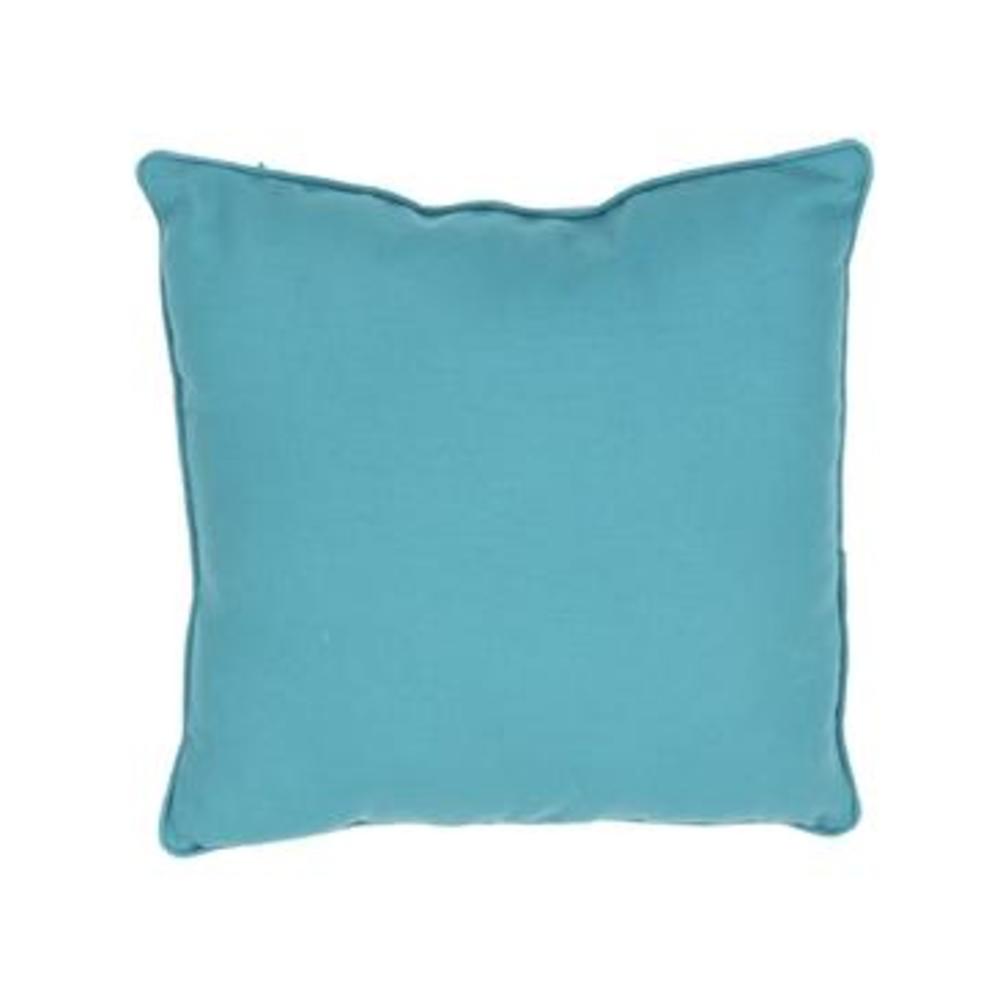 Jaipur Solid Pattern Blue Polyester Pillow PLW101746
