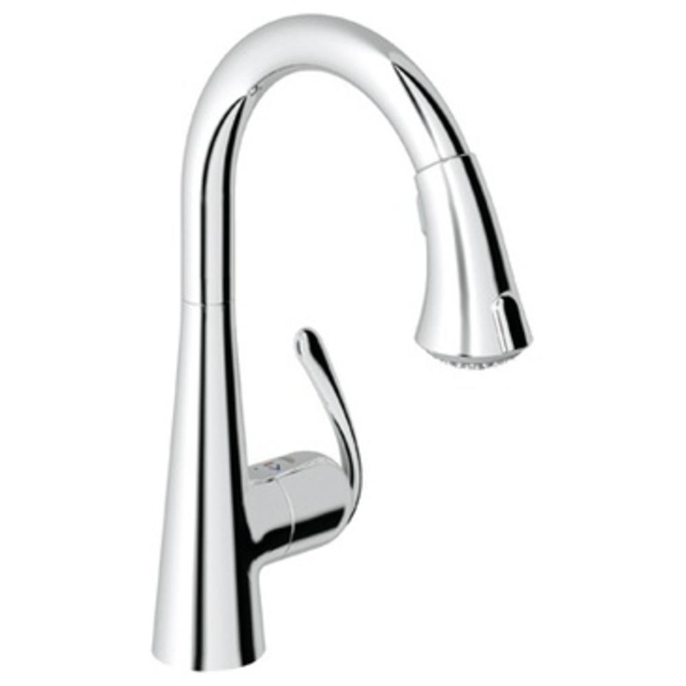 Grohe 32 298 000 Ladylux Cafi Main Sink Dual Spray Pull-Down Kitchen Faucet