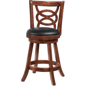 Coaster Furniture Swivel Counter Height Stool Black and Espresso 101929