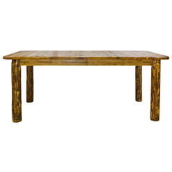 Montana Woodworks Glacier Country Collection 4 Post Dining Table With Two 18" Leaves
