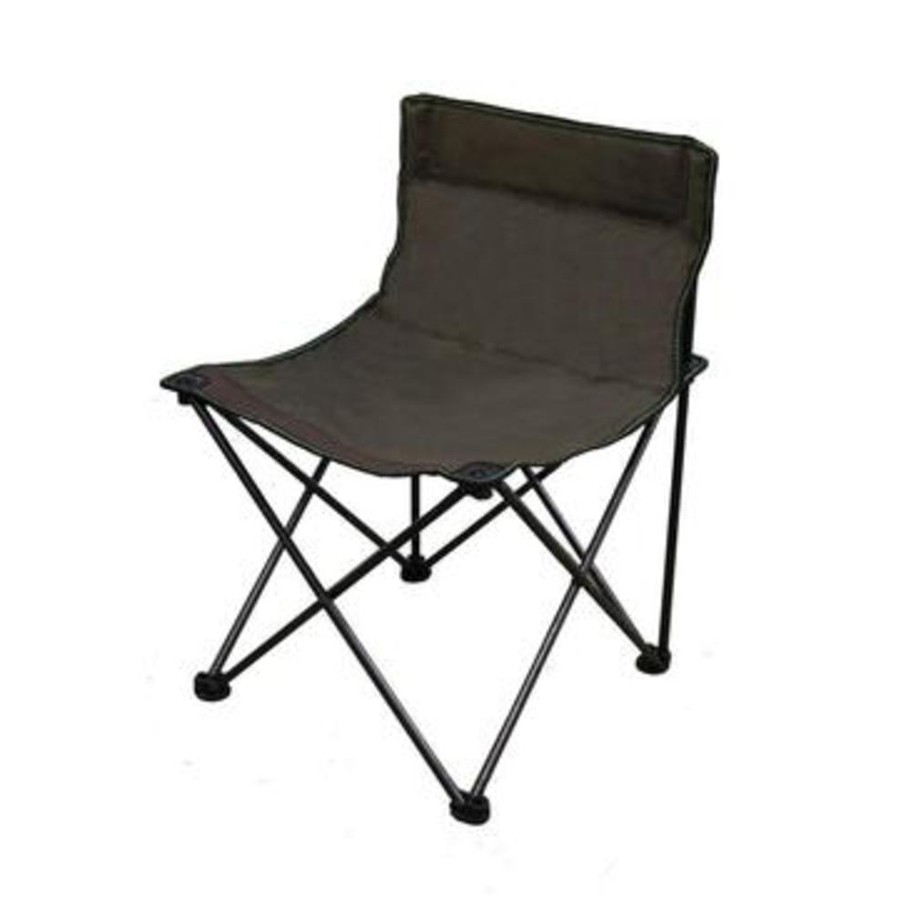 Ore International Ore Portable Armless Folding Brown Chair