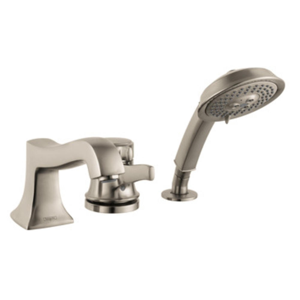HANSGROHE 4132820 Metris C 3 Hole Thermostatic Tubfiller Trim in Brushed Nickel