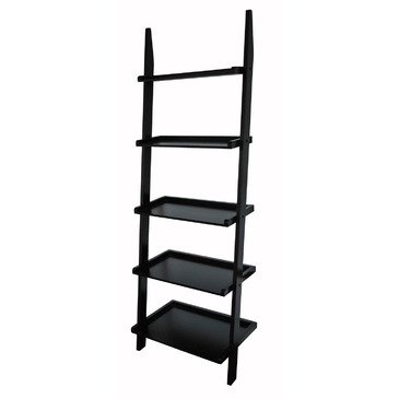 Yu Shan 5 Tier Ladder Shelf Black In Black
