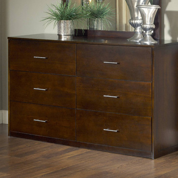 Modus Furniture Modus Modera 6 Drawer Dresser In Chocolate Brown