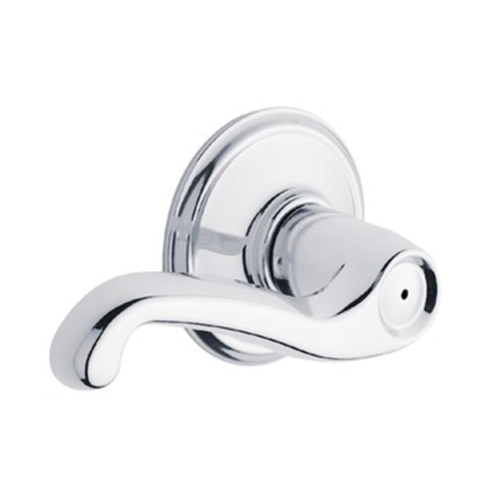 Schlage Flair Bed/Bath Lever in Bright Chrome