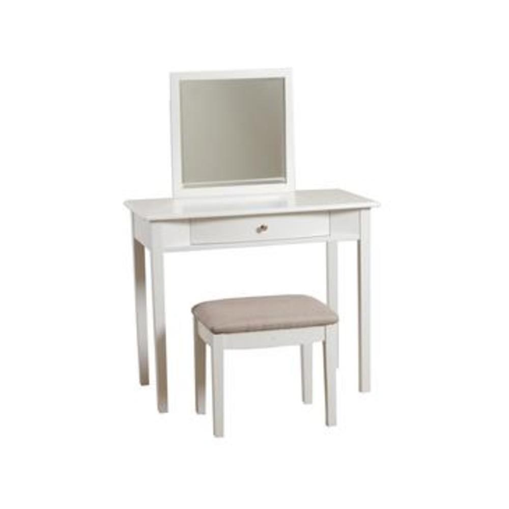 Powell Vanity And Bench In White