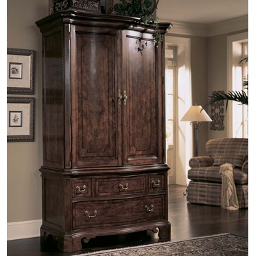 American Drew Cherry Grove Armoire In Antique American Drew Cherry Grove Armoire In