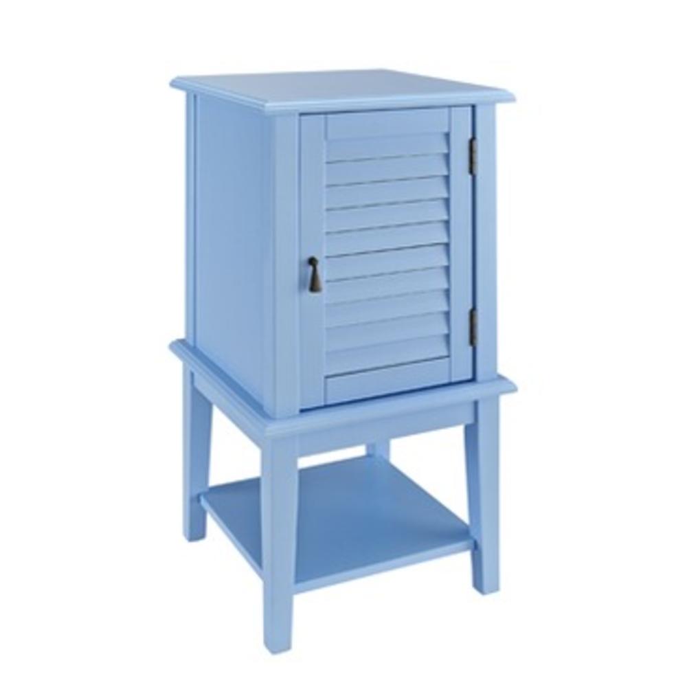 Powell Ocean Blue Shutter Door Table