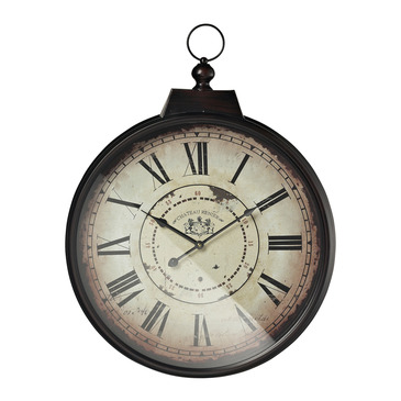Sterling Industries 118-043 Chateau Renier Clock w/ Bronze Metal Frame