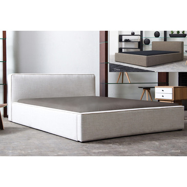 Diamond Sofa Euro Low Profile Platform, King Linen Platform Bed