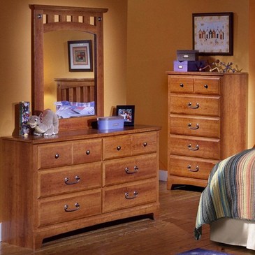 Standard Furniture City Park Kids Dresser In Cherry