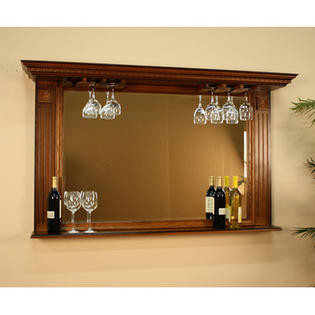 American Heritage Billiards Kokomo Back Bar Mirror In Vintage Oak American Heritage Billiards Kokomo Back, Back Bar Mirror Used
