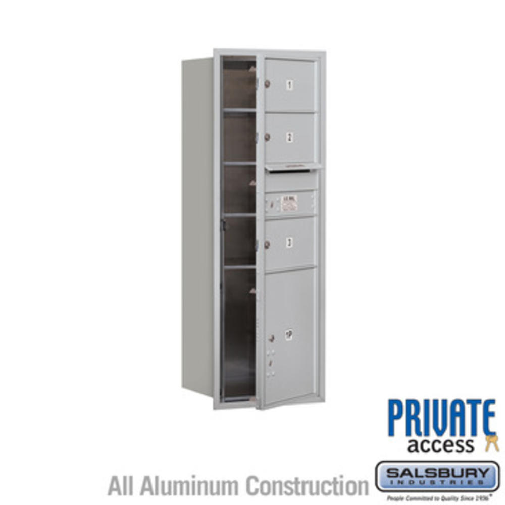 Salsbury Industries 4C Horizontal Mailbox (Includes Master Commercial Locks) - 13 Door High Unit (48 Inches) - Single Column