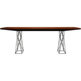 Modloft Curzon Dining Table In Teak 102 Inch Modloft Curzon Dining Table In Teak 102
