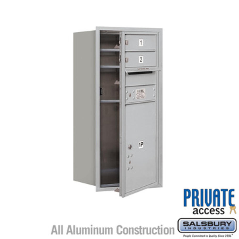 Salsbury Industries 4C Horizontal Mailbox (Includes Master Commercial Locks) - 9 Door High Unit (34 Inches) - Single Column