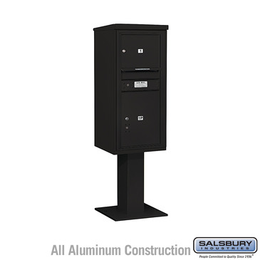 Salsbury Industries 4C Pedestal Mailbox (Includes 26 Inch High Pedestal and Master Commercial Locks) - 10 Door High Unit