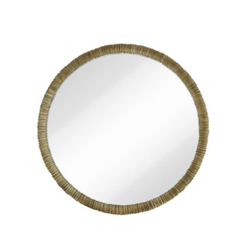 Majestic Mirror Round Mirror in Pewter Rose Gold
