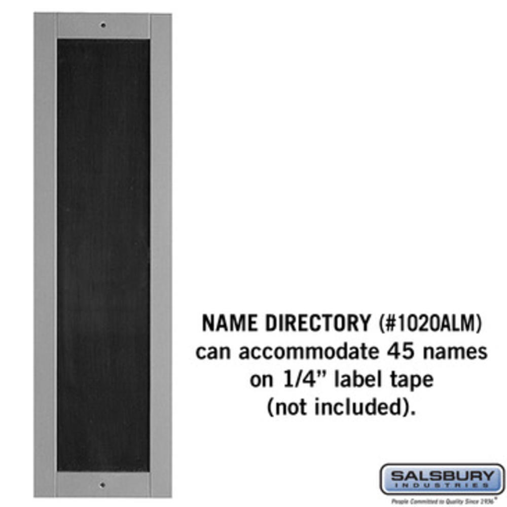 Salsbury Industries Name Directory Aluminum