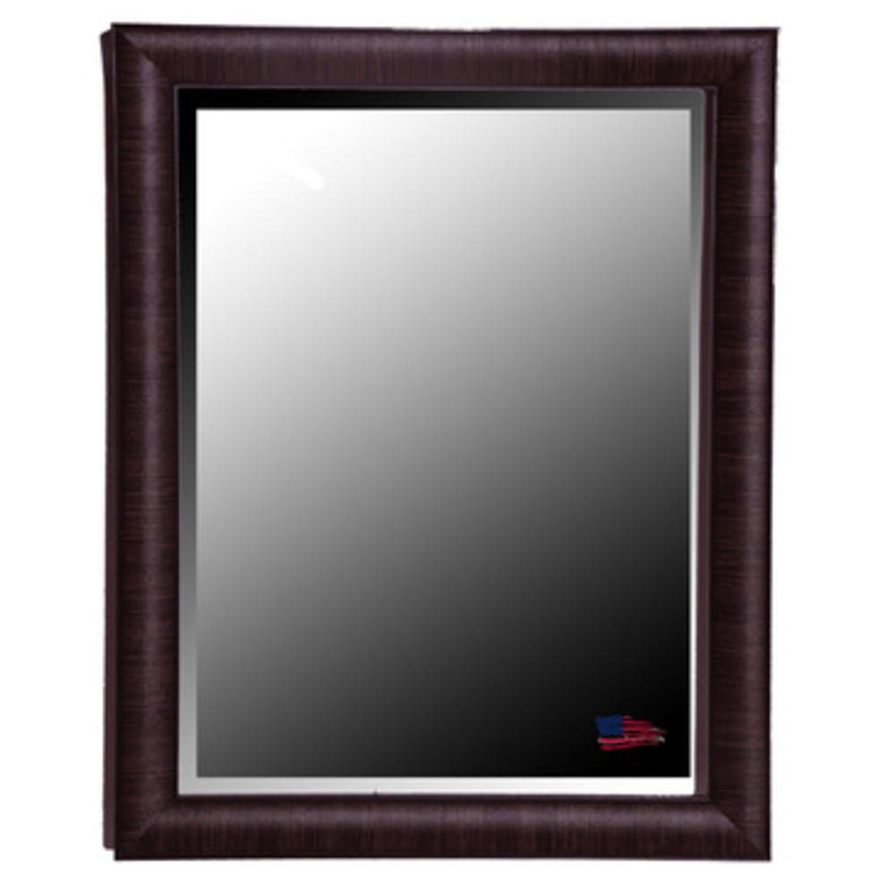 Rayne Mirrors Jovie Jane Maple & Brown Ribbed Wall Mirror 37.25 Inch x 43.25 Inch