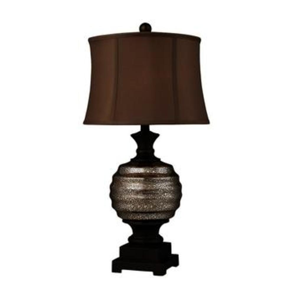 Dimond Lighting Grants Pass Antique Mercury Glass Table Lamp in Bronze LED
