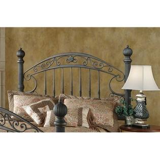 headboard chesapeake rustic metal brown hillsdale king